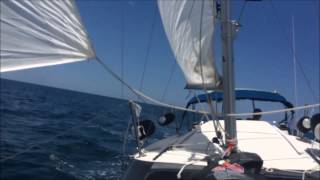 The Sailing Rode 13 Sailing north from Ponce Inlet past Daytona Beach [upl. by Dyann]