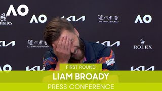 Liam Broady Press Conference 1R  Australian Open 2022 [upl. by Derdle]