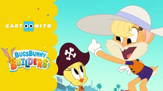 Tweety Birds Pirate Sandcastle  Bugs Bunny Builders  Cartoonito [upl. by Amorette697]