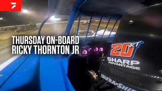 OnBoard Ricky Thornton Jr Rips The Fence To Thursday Eldora Dirt Late Model Dream Win [upl. by Adnical]