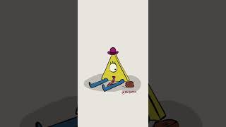 Pyramid Steve being just a bit silly animation gravityfalls billcipher [upl. by Abeu]