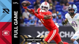 2023 XFL Championship  Full Game [upl. by Vierno]