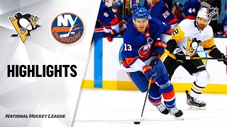 Penguins  Islanders 22821  NHL Highlights [upl. by Maure]