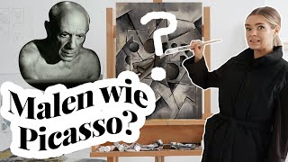 Ich male ein PICASSO Tutorial nach extrem schwer  ImJette [upl. by Prima]