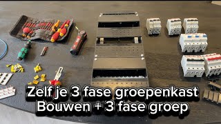 3 fase groepenkast bouwen  groep voor laadpaal  warmtepomp  kookplaat  elektricien Amsterdam [upl. by Wadleigh]