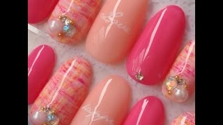 ♡ツイードネイルのやり方♡Tweed nails♪ [upl. by Daigle446]