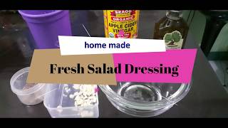 home made fresh salad dressing [upl. by Narrad]