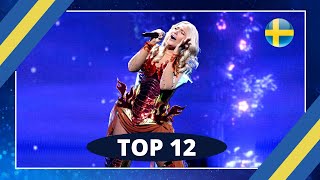 TOP 12  MELODIFESTIVALEN 2022  FINAL  EUROVISION 2022  ESC SWEDEN [upl. by Ahsikel]