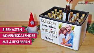 DIY adventskalender für den Bierkasten  personalisiert adventskalender2024 geschenkeonline [upl. by Giule]