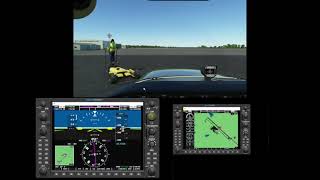 G1000 Overlay Sim Innovations amp Knobster KLHZ to 5W5 [upl. by Christiane]