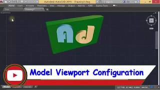 Autocad  Viewport Configuration Tips amp Trick [upl. by Ekralc]