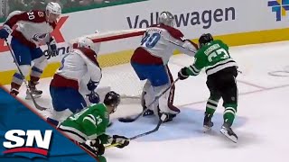 Stars Evgenii Dadonov Converts On Wide Open Cage After Brutal Giveaway By Avalanches Ross Colton [upl. by Ruckman]