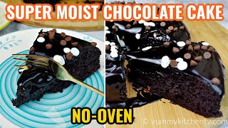 Moist Chocolate Cake  No Oven  Steamed Chocolate Cake [upl. by Karel410]