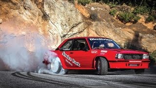 Opel Ascona Turbo  Driftshow at Hillclimb [upl. by Norreg]