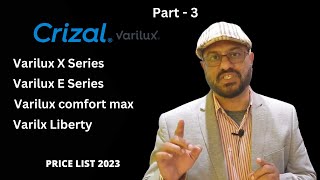 Crizal Varilux Progressive lenses  Price list 2023 [upl. by Hutt]