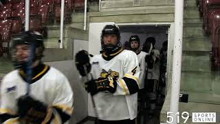 Under 18 Hockey  Lambton Jr Sting vs Kitchener Jr Rangers [upl. by Quintin]