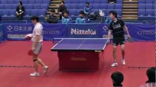 JTTL final4 Kentaro Miuchi vs Kazuhiro Chan 2012121 [upl. by Ayerf]