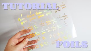 Como Hacer Foils para Encapsular en Resina  Tutorial [upl. by Aehs]