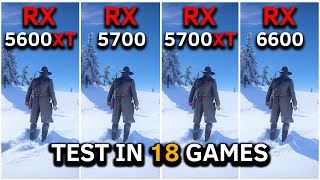 RX 5600 XT vs RX 5700 vs RX 5700 XT vs RX 6600  Test In 18 Games at 1080p  2024 [upl. by Neztnaj]