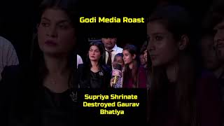 Supriya Shrinate Destroyed Gaurav Bhatiya and Anjana Om Kashyap  The Satya Show shorts [upl. by Aihsenak]