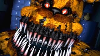 Five Nights at Freddys 4 Nightmare Fredbear Jumpscare [upl. by Akelahs]