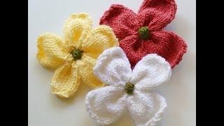 How To Knit A Dogwood Blossom [upl. by Behn]