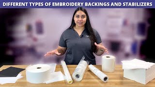 Understanding the Different Types of Embroidery Backings and Stabilizers [upl. by Atekahs]