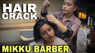 Mikku Barber Head Massage Hair Cracking Neck cracking Back massage to get Relief from body Pain [upl. by Hermon762]