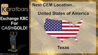 Karatbars Cash Exchange Machines Gold ATM North America With James Possible [upl. by Ytsirhk698]