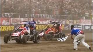 2019 Lucas Oil Chili Bowl Nationals Crazy Finish BurnoutFlip and Post Race Interview Included [upl. by Freudberg864]