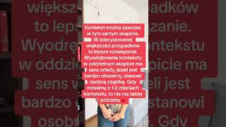 Gdzie wstawić kontekst w rozprawce [upl. by Gipps769]