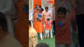 Akash Ambani DANCES with his son Prithvi Ambani at AnantRadhikas wedding festivity 😍 shorts [upl. by Lumbye]