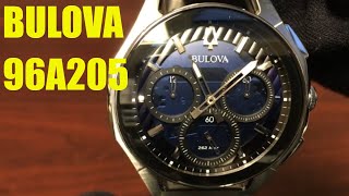 Bulova CURV Chronograph Stainless steel Curved Watch 96A205 [upl. by Atiraj80]