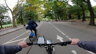 Todays Ride to Central Park Bike in NYC in Fall [upl. by Aleen]