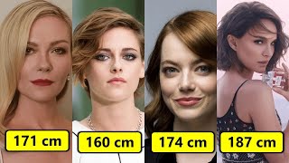 Heights of Hollywood Actresses  Shortest to Tallest [upl. by Lynna95]