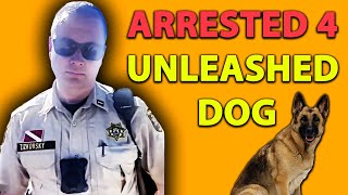 Cops Arrest Citizen for Unleashed Dog on Public Property [upl. by Hedaza]