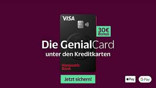 YouTube Audio Die GenialCard der Hanseatic Bank [upl. by Annaujat]