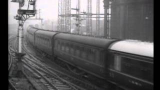 LMS diesels 10000 and 10001 newsreel film [upl. by Ainnek]