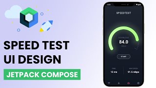 Speed Test Mobile App UI Design in Jetpack Compose [upl. by Weber]