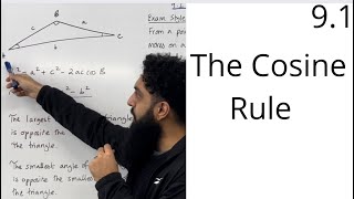 Edexcel AS Level Maths 91 The Cosine Rule [upl. by Ramar]