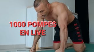 1000 pompes en live [upl. by Yelrebmik213]