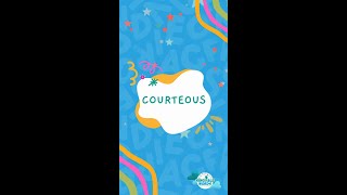 Courteous  Word Definition by Singable Words [upl. by Anirdnajela]