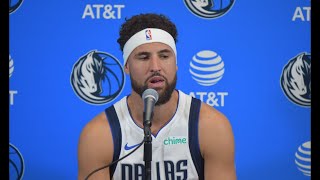 Klay Thompson Full Interview Dallas Mavericks Media Day 2024 [upl. by Deming]