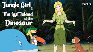 JUNGLE GIRL amp THE LOST ISLAND OF THE DINOSAUR Part4  Cartoon for kids  Cine Kids 2022 [upl. by Rubliw56]