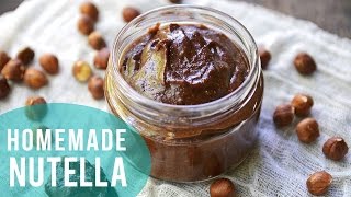 How to Make Nutella  3 INGREDIENTS ONLY [upl. by Lleret841]