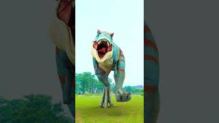 TRex Dinosaur Superhero Fight in Jurassic World jurassicworld dinosaur [upl. by Aynod]