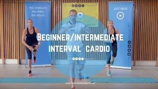 Beginnerintermediate interval cardio workout  Cardio starter 2 [upl. by Adiahs540]