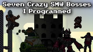 Seven Crazy Bosses I Coded In SMW [upl. by Nanon]