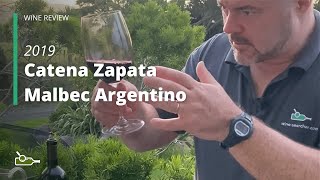 Wine Review Catena Zapata Malbec Argentino 2019 [upl. by Bea]