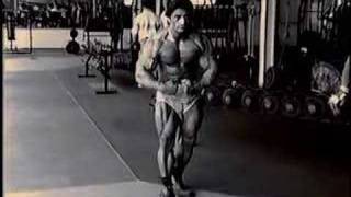 IFBB Pro Bodybuilder Danny Padilla posing in gym [upl. by Symer]